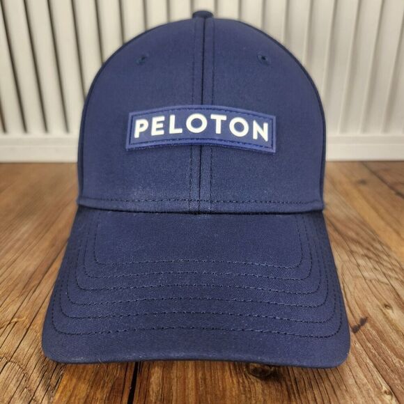 Peloton Hat Cap Snapback Blue Vented Athletic Sports Cycling Tennis Golf Cooling - Picture 2 of 10